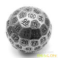 Bescon Solid Metal 100 Side Dice ، Dice Dice D100 ، Giant Polyhedral Metal 100 Sides Dice 50mm في قطره (1.97in)